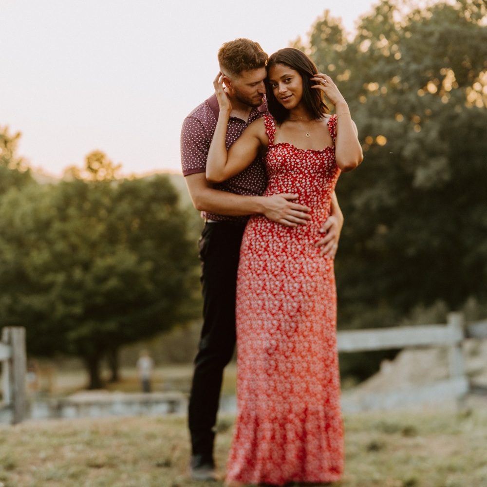 Vici Red Floral Dress